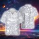 thumbnail image 3 of Camisa hawaiana con estampado 3D de estrellas abstractas y luna para hombre y mujer, blusa hawaiana de manga corta con solapa y estampado de planetas espaciales de estilo Harajuku, 3 of 5