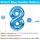 thumbnail image 2 of Globo LVMOQIQIU, lámina azul, número 8, decoración de fiesta de 40 pulgadas, 2 of 7