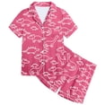 thumbnail image 4 of Ensemble de Pyjamas Garçon Imprimé Manches Courtes Boutonné Hauts T-Shirt Ensemble Pyjamas Classiques Filles Garçons Filles Mode, 4 of 5