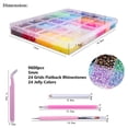 thumbnail image 3 of 24 Color Jelly Resin Rhinestones for Crafting Bedazzling 9600Pcs 5mm Multicolor Flatback Stones Colorful AB Gems for Crafts Nail Art Clothes Eyes Makeup Tumblers Bottles DIY Crafts, 3 of 8
