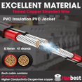 thumbnail image 2 of Cable de 2 conductores Hanbest, calibre 18, 9,1 m, 12 V, cobre estañado, 2 of 9