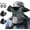 Full-face-d, variant on Solar Fan Hat, Wide Brim UPF 50+ Sun Hat with Dual USB/Solar Fans, Gray, One Size