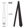 thumbnail image 2 of Fuzoiu Mexican Flower Print Men's Necktie,Business Necktie,Mens Ties for Business Wedding Graduation, 2 of 7