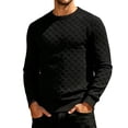 thumbnail image 3 of Vetsdori Long Sleeve Tshirts for Men Knit Sport Pullover Winter Comfy Plain Travel Crew Neck Mens Shirts Casual, 3 of 6