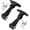 Black Hood Catch, variant on Rubber Flexible T-Handle Hasp Draw Latch for Tool Box, Cooler, Golf Cart or Engineering Machine Hood (Black, 2 PCS)