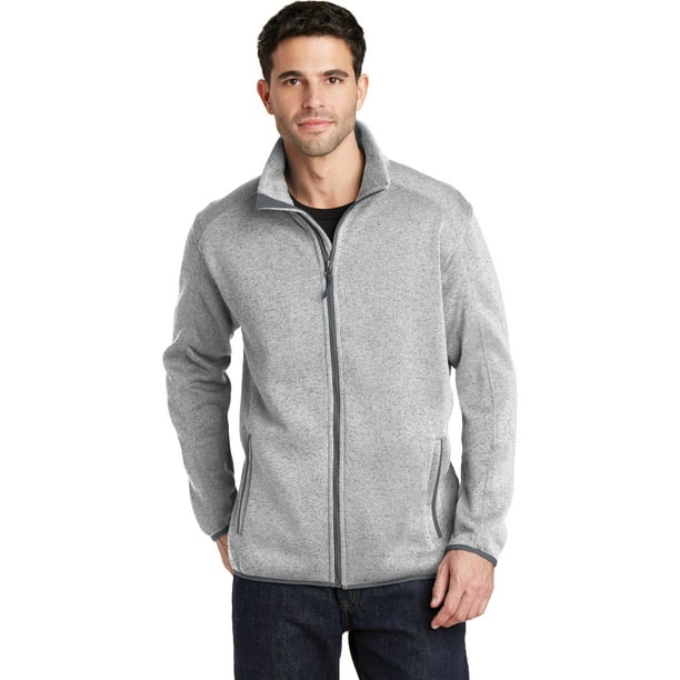 Port Authority ® Sweater Fleece Jacket. F232 L Grey Heather 
