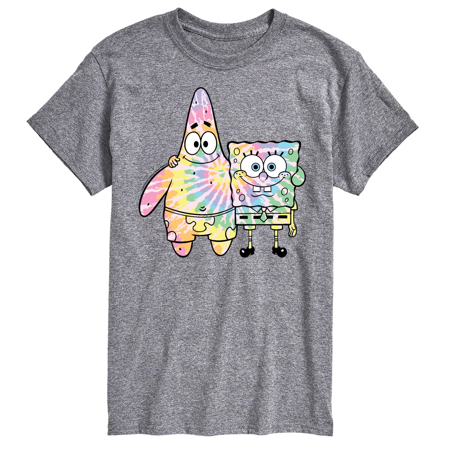 SpongeBob SquarePants SpongeBob Patrick Tie Dye Men's Short Sleeve