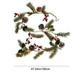 thumbnail image 3 of Berry Bright Christmas LED Decorative Light String - Rattan Red Fruit Holiday Lights for Tree Mantel Indoor Party Decor, 3 of 7