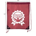 thumbnail image 2 of Senior Graduation Drawstring Backpacks Personalized Party Favor Cinch Bags - Award, 2 of 2