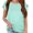 Light-green, variant on Petal Sleeve Kids V-Neck Solid Color T-Shirt Tops