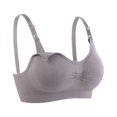 thumbnail image 2 of LSLJS Women's Color Seamless Breathable Super Elastic Feeding Pajamas Sexy Bra, 2 of 3
