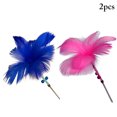 thumbnail image 1 of 2PCS Cat Feather Teaser Interactive Belle Chat Jouet Interactif Chat Teaser Baguette, 1 of 10