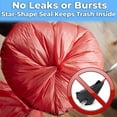 thumbnail image 6 of Mop Mob 24" Red Leakproof Biohazard Waste Bags in English/Spanish, 50 Pack, 6 of 8