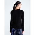 thumbnail image 3 of Free Assembly Women's and Women's Plus Cozy Yarn Crewneck Sweater, Midweight, Sizes XS-4X, 3 of 5