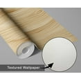 thumbnail image 5 of S4Sassy Peel And Stick Wall Covering, Natural Oak Texture Print Walls Wrap - Instant Wall Makeover For Commercial Interiors, Offices, Reception Areas- Self Adhesive Vinyl Wallpaper - Beige, 25"X240", 5 of 7