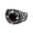 Red, variant on Men's Stainless Steel Vintage Gothic Punk Dragon Claw Gemstone Signet Biker Ring Flower Pattern Carved Statement Wedding Bands Black Size 12