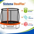 thumbnail image 4 of Trampolin Brincolin 08 Pies 2,44 m Con Red de Seguridad y Estructura de Acero, 4 of 12