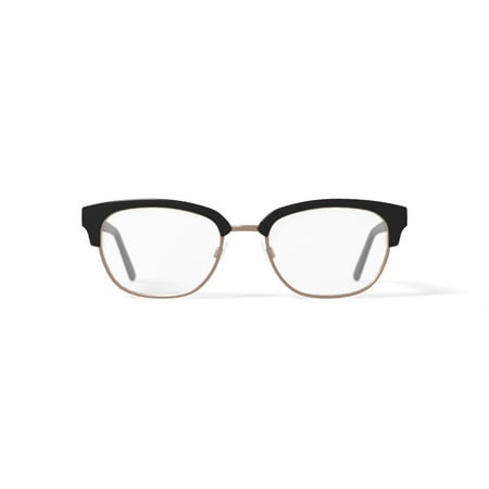 Christian Siriano Women's Alyssa Browline Prescription Eyeglasses with Case, Black