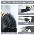 thumbnail image 2 of Lefree Silicone Toilet Bowl Brush Caddy Holder Bathroom Cleaning Set 2 Pack, 2 of 7