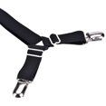 thumbnail image 3 of Tensor de sábana elástico ajustable de 6 lados con soportes de metal, tirantes cruzados para ropa de cama, apto para colchones redondos y cuadrados de todos los tamaños (3 compartimentos negros) oso de fresa  Hogar, 3 of 3