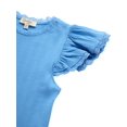 thumbnail image 5 of Jessica Simpson Girls' Flutter Sleeve Blouse, Sizes 7-16, 5 of 5