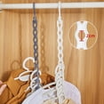 thumbnail image 2 of Multi Functional Folding Clothes Hanger Rack - Space Saving Vertical Closet Organizer with Non-Slip Hooks Holds 10 Garments, 17 Inch, 2 of 8