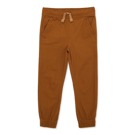 365 Kids From Garanimals Boys Stretch Canvas Dart Joggers, Sizes 4-10