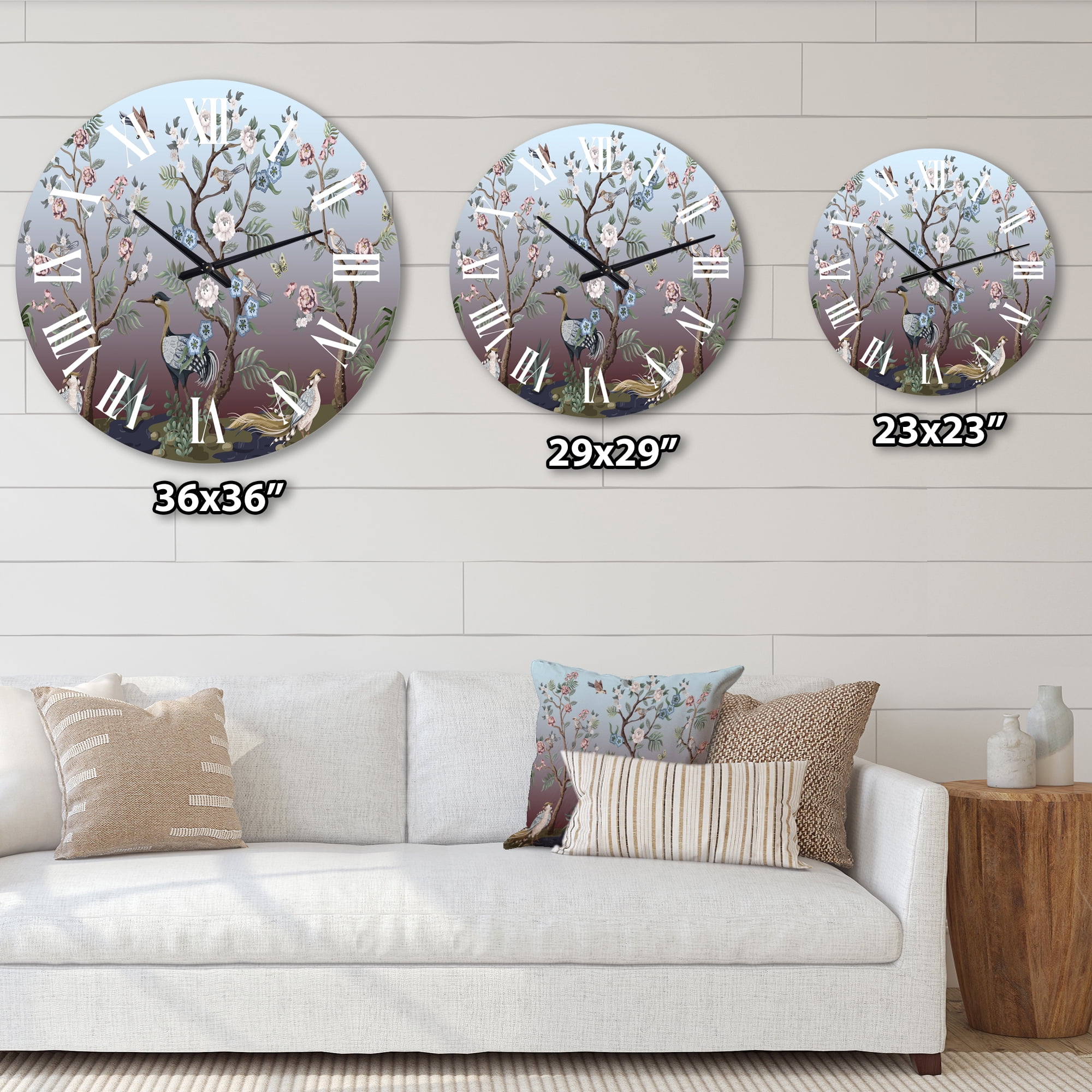 Designart 1 in Quartz Traditional Wall Clock