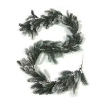 Cinvoph 6.5ft Prelit Christmas Garland with Pine Cones, Artificial Cedar Pine Garland for Christmas LED Battery Operated Warm Lights Xmas Garlands Decor