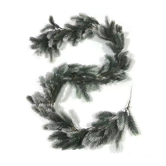 Cinvoph 6.5ft Prelit Christmas Garland with Pine Cones, Artificial Cedar Pine Garland for Christmas LED Battery Operated Warm Lights Xmas Garlands Decor