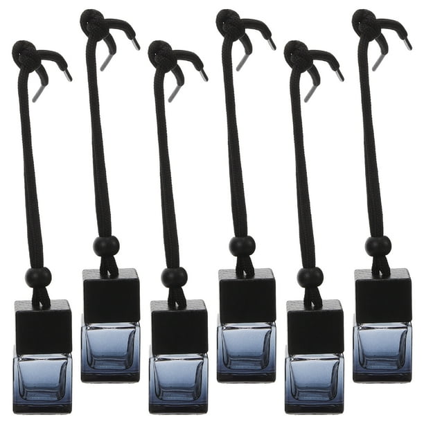 6 uds difusor de Perfume para coche ambientador de aire recargable para coche 8ml botella de fragancia colgante vacía