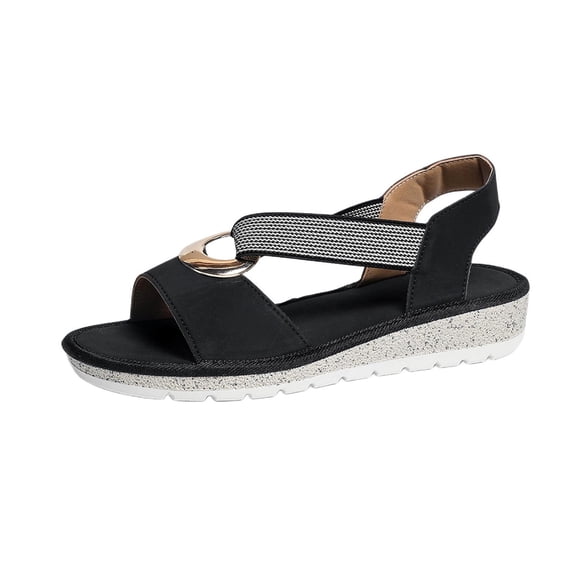 QQAMB Hiking Sandals Womens Comfor Open toe Sport Elastic Walking Shoes With Adjustable Straps Summer Casual Athletic Sandals