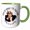Green/White, variant on 3drose, Uncle Sam I Want You to Shindig, 11oz Two-tone Black Mug
