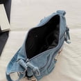 thumbnail image 4 of SPEKSEE Denim Purse Crossbody Bags, Boho Hobo Crossbody Bags for Women, Casual Y2K Travel Purse with Butterfly Pattern Lots of Pockets, 4 of 8
