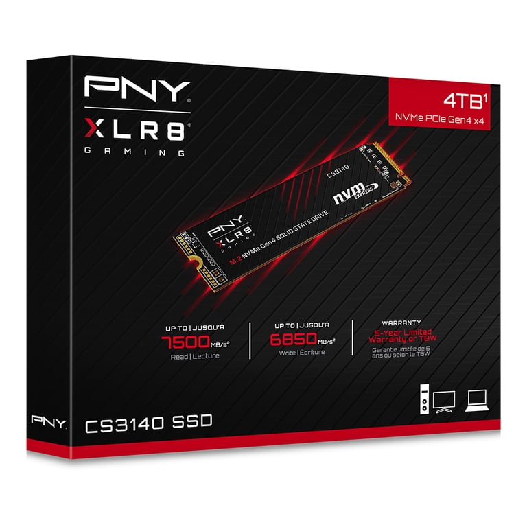 内蔵型SSD NVMe PCIe 2TB SSD PNY CS3140 2TB Gen4 x 4 PCIe NVMe M.2 2280 Internal SSD – Up to