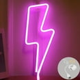 thumbnail image 1 of FSLiving Wall-Mounted Neon String Light, LED Fairy String Lights Pink with Motion Sensor Light USB-Powered Indoor Decorative Lights for Bedroom Tent Party Customizable,Whtie PVC - 1 Pack, 1 of 7