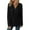 Black, variant on Women's Ribbed Texture Hoodie, Drawstring Hood Sweatshirt with Button Details, Casual Long Sleeve Pullover, Soft Comfortable Sportswear Top, Winter Relaxed Fit Hooded Shirt Beige L