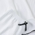 thumbnail image 6 of Lixiuxyad Soft Pajama Long Sleeve Top With Comfortable Pants Breathable Loungewear For Cozy Sleep And Relaxing At Home Womens Sleepwear L, 6 of 6