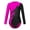 Hot Pink, variant on Miutii Girls Long Sleeve Gymnastics Leotard Ballet Dance Unitard Biketard Athletic Practice Sports Outfits Dancewear Burgundy 14