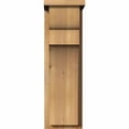 thumbnail image 2 of 8"W x 10"D x 26"H Yorktown Rough Sawn Corbel w/Backplate, Western Red Cedar, 2 of 9