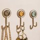 thumbnail image 4 of Heavy Duty Adhesive Hooks, 4Pcs Wall Mount Hangers Hanging Coat Hooks Decorative Towel Hangers for K, 4 of 5