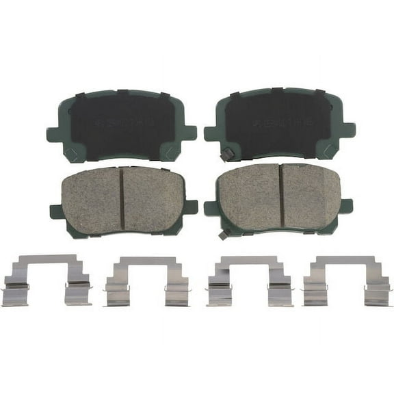 Front Brake Pad Set - Compatible with 2003 - 2008 Toyota Corolla 1.8L 4-Cylinder 2004 2005 2006 2007