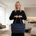 thumbnail image 3 of Bolso de hombro acolchado para mujer, bolso de mano impermeable con múltiples bolsillos, bolso para portátil, para el trabajo, el gimnasio, 3 of 8