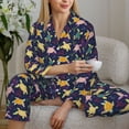 thumbnail image 6 of Uemuo Turtle Pattern Womens Pajama Sets,PJ Set for Women,Pajamas for Women Logo,Long Sleeve Pajama Set for Women,Soft Long Sleeve Top With Pants-XX-Large, 6 of 9