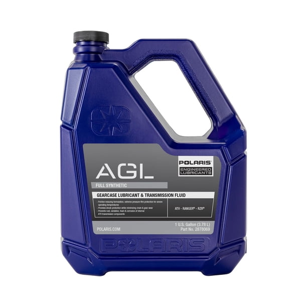 Polaris 2878069 Líquido de transmisión lubricante de caja de cambios totalmente sintético AGL de 1 galón para ACE Ranger RZR Sportsman OEM