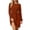 Brick Red, variant on Womens Crewneck Long Sleeve Casual Dresses Business Casual Work Teacher Fall Belted a Line Flowy Midi Dress 2026 Spring Outfits Pink XS