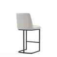 thumbnail image 5 of Manhattan Comfort Serena Counter Stool with Metal Base in Light Gray, 5 of 5