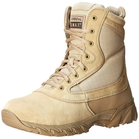 Original S.W.A.T. Men's Chase 9 Inch Side Zip Tactical Boot, Tan, 7.5 ...