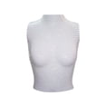 thumbnail image 1 of TRKIYQC Ladies Mesh Midriff-Baring Tops, Mujeres Estilo Ocio Rhinestone Decoración Cuello Redondo Sin Mangas Hueco Perspectiva Tank Top TRKIYQC Vida cotidiana, 1 of 5