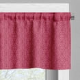 thumbnail image 3 of Ambesonne Baroque Valance Pack of 2, Flower-Like Dainty Curves, 54"X18", Dried Rose and Raspberry, 3 of 5